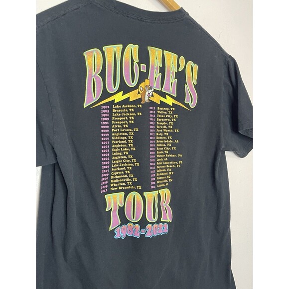 Bucees Women's Medium Black Tour Graphic Tshirt 2022 - Picture 7 of 7